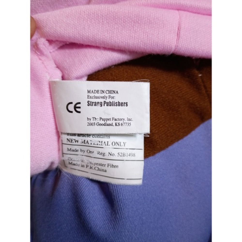 Puppet Factory African American Girl Puppet Braids Pink Shirt Full Body Vintage - Picture 7 of 8